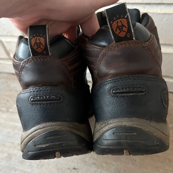 Ariat ATS Terrain H20 Boots Mens Sz 13 D Leather Brown Waterproof Hiking Work - Picture 6 of 12